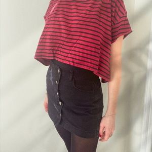 Forever 21 Button Front Mini Skirt (XS)